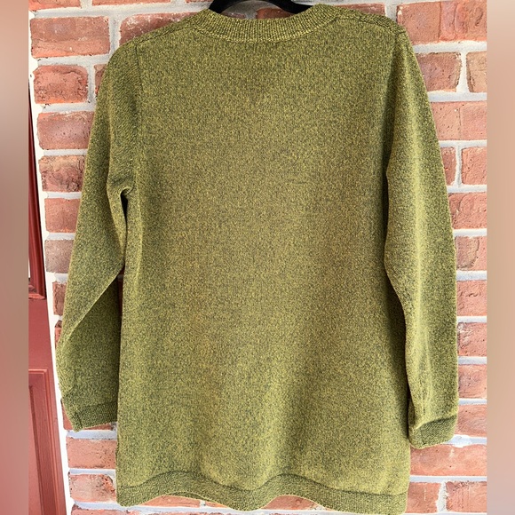 L.L. Bean Olive Green Cardigan Sweater - Picture 4 of 5